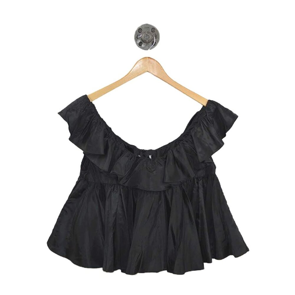 Tome 2 Tiered Ruffle Taffeta Top #131-96